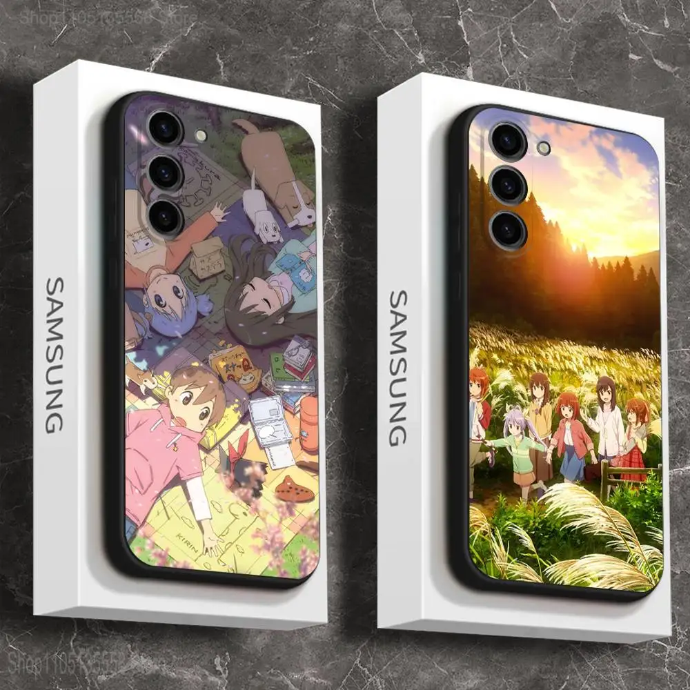 

NichijouS Phone Case For Samsung Galaxy A 73,72,51,53,52,71,22,5G,Note,J7,8,9 Soft Black Cover