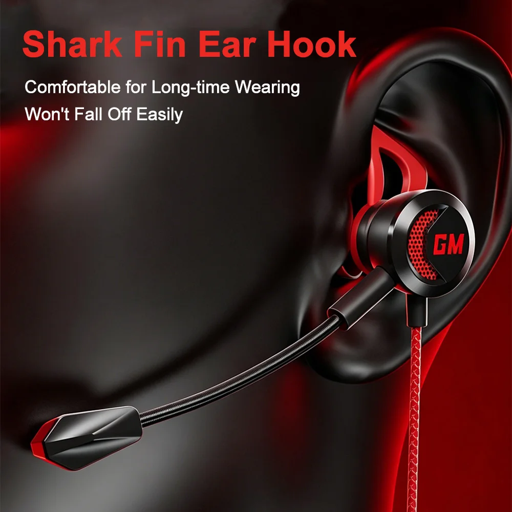 Type-C/3.5mm Wired Headphones With Microphone Gaming Headset E-Sports Hifi Bass Stereo Earphones Volume Control For Phone Tablet