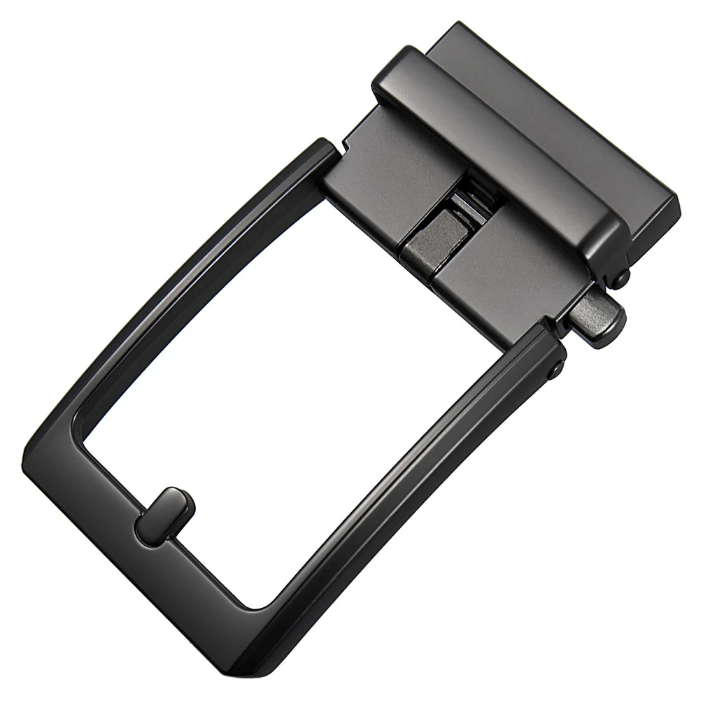 Fivela Automática Masculina para Cintos de 3,5cm de Largura, Fivela de Cinto Masculina de Qualidade para Negócios, Acessório de Cinto Prata Gunmetal
