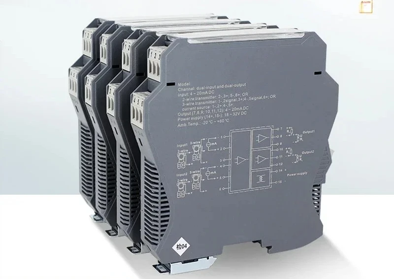 Analog signal isolator 4-20mA to passive 0-5V10V one-in-two-out module power distribution transmitter