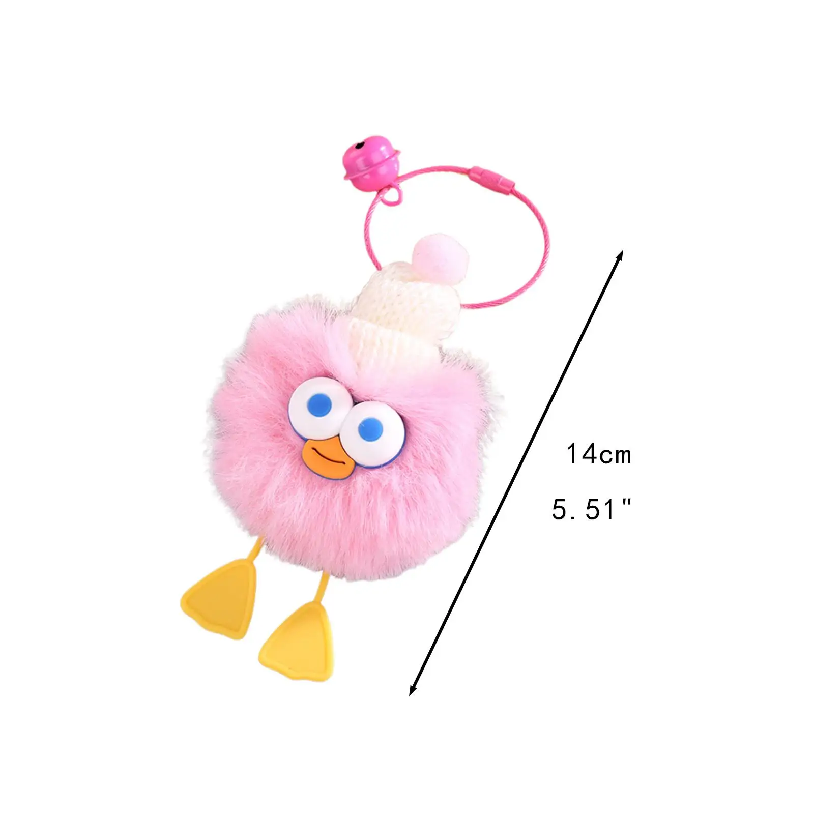 Stuffed Animal Keychain Lightweight Bag Hanging Ornament Easy Carrying Plush