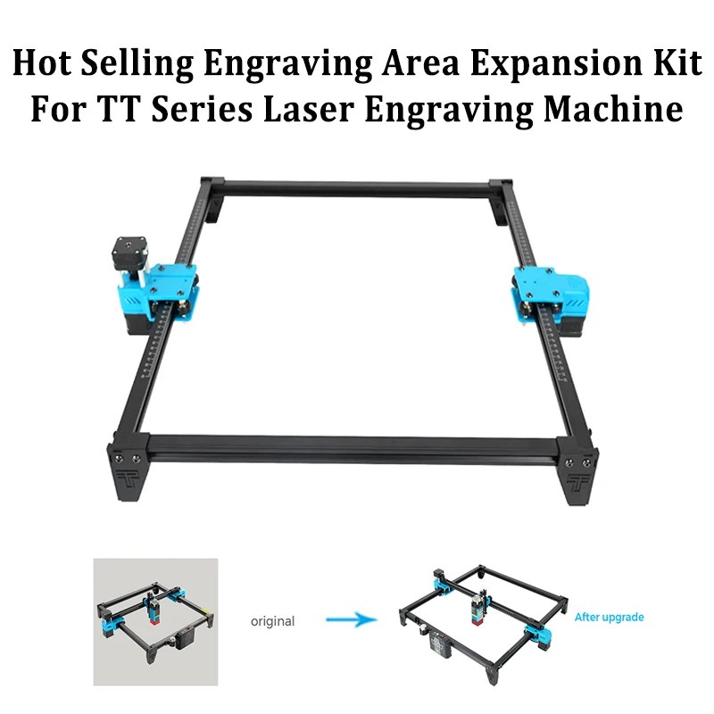 600X600mm Expansion Kit for Upgrade TTS-25/TTS-55/TTS-10 TTS pro Engraving Area Directly Installed X Y-axis Extension Kit