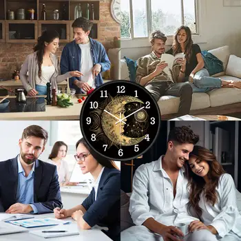 6 best sales Đồng hồ treo tường hình mặt trăng - №4