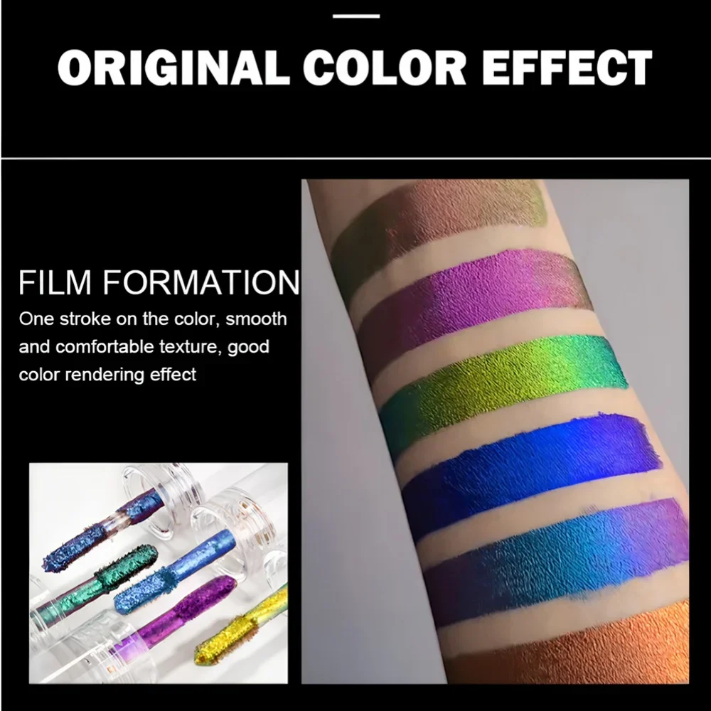 3pcs Chameleon Liquid Shimmer Eye shadow Set Matte Lip Gloss Long-Lasting Highly Pigmented Shiny Metallic Glossy Eye shadow