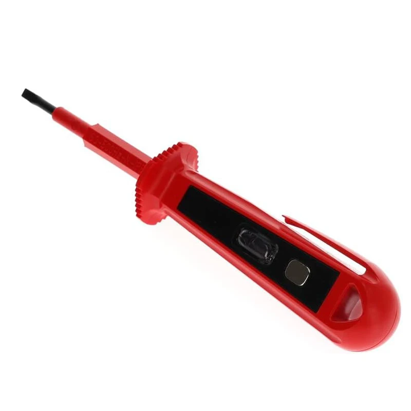 GEDORE R38121312 Voltage Tester Max.250V SL. 3mm l.135mm Anti-slip Handle Surface Metal Clip For Fastening Simple Operation