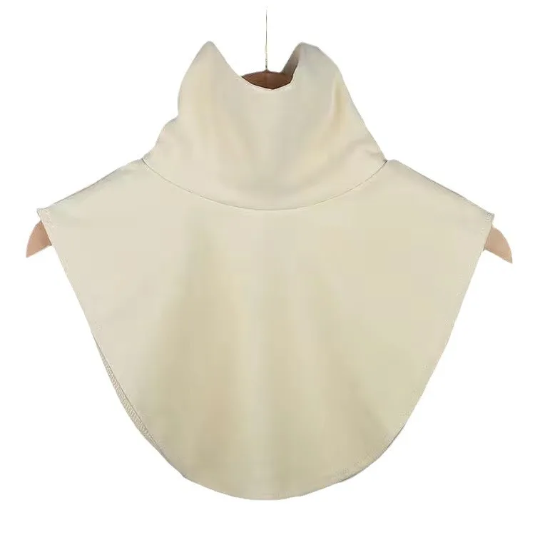 Develon-cuello falso de terciopelo para mujer, accesorios de capas térmicas estirables, Color puro, calentador de cuello para Otoño e Invierno ​