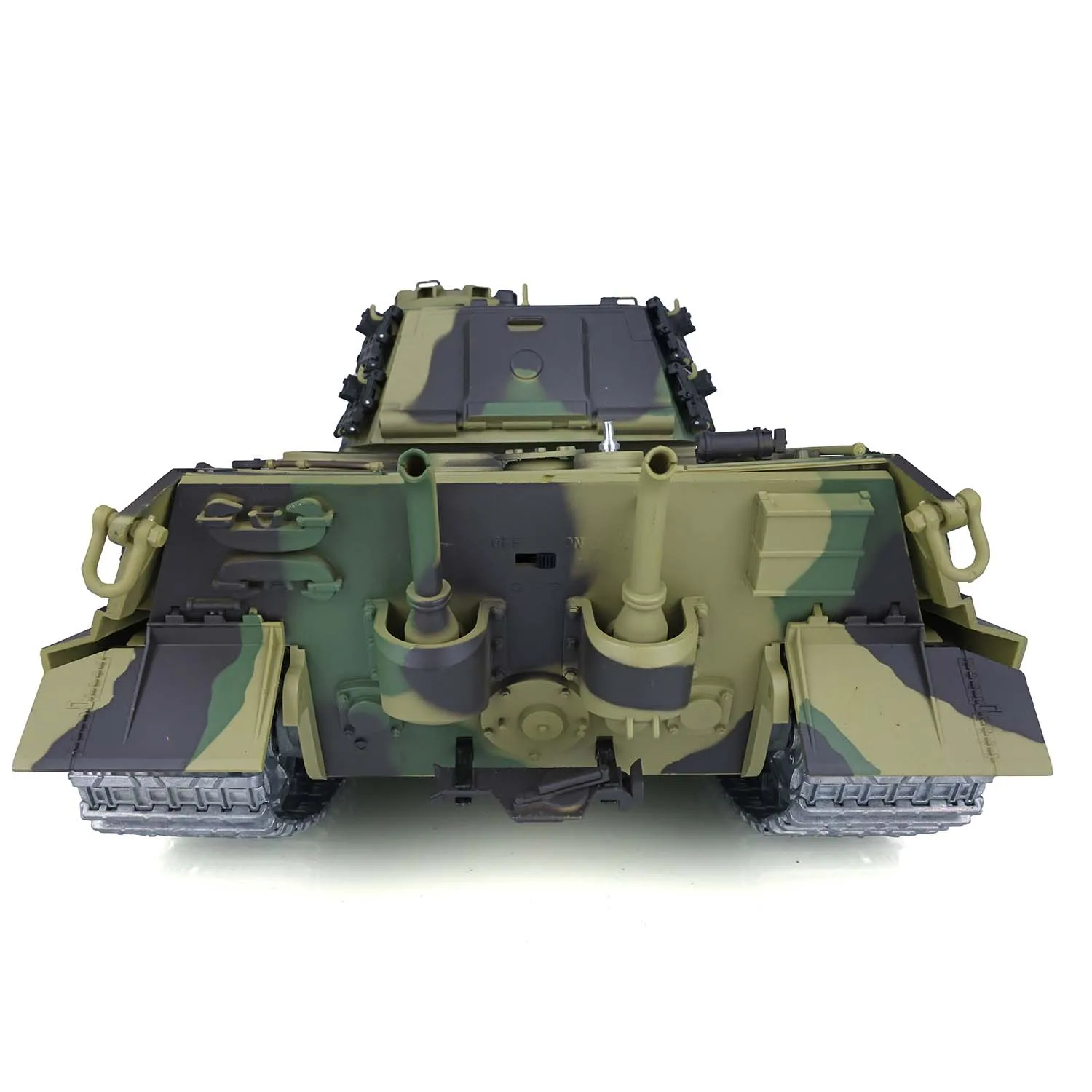 HENG LONG 1/16 Scale 7.0 Customized King Tiger RC Tank 3888A Metal Wheels Barrel Recoil Remote Control Model Toys TH17529