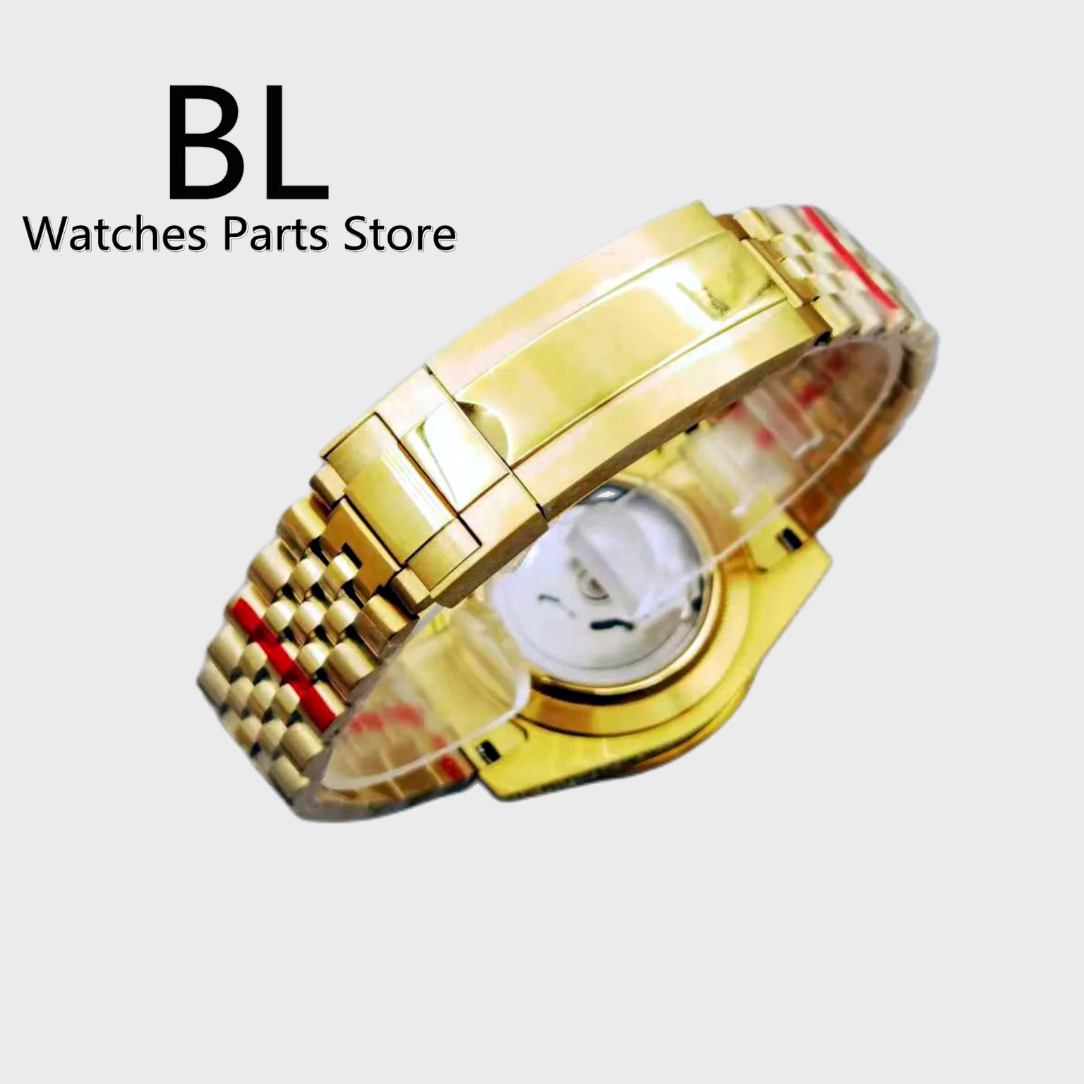 BL 40mm Full Gold Case Men\'s Mechanical Watch Sapphire Glass Jubilee Strap Waterproof Business Watch Men Relogio Masculino