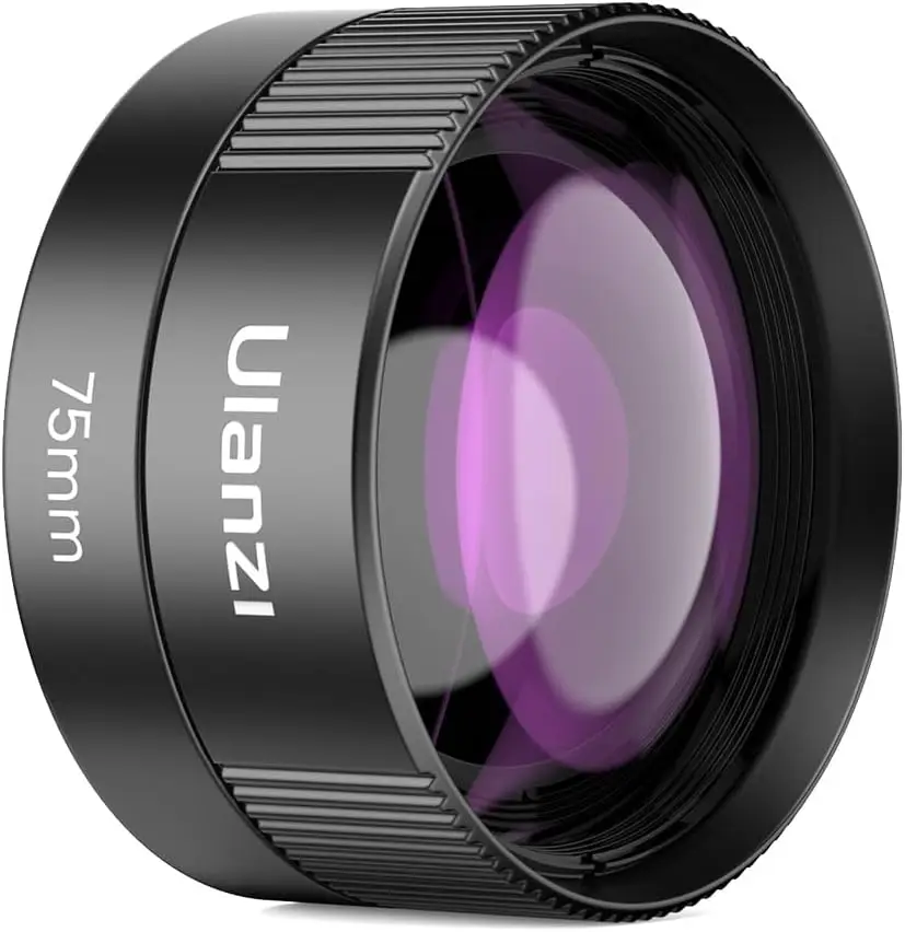 

75mm Macro Lens for Smartphones with 17mm Thread, Compatible with iPhone and Samsung Cases, HD Optical Magnification