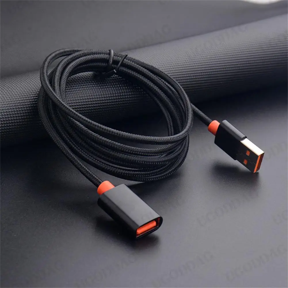 150cm Nylon Braided Extension Cable Lossless Extended Transmission USB 3.0 Male To Female Data Cable For PC TV