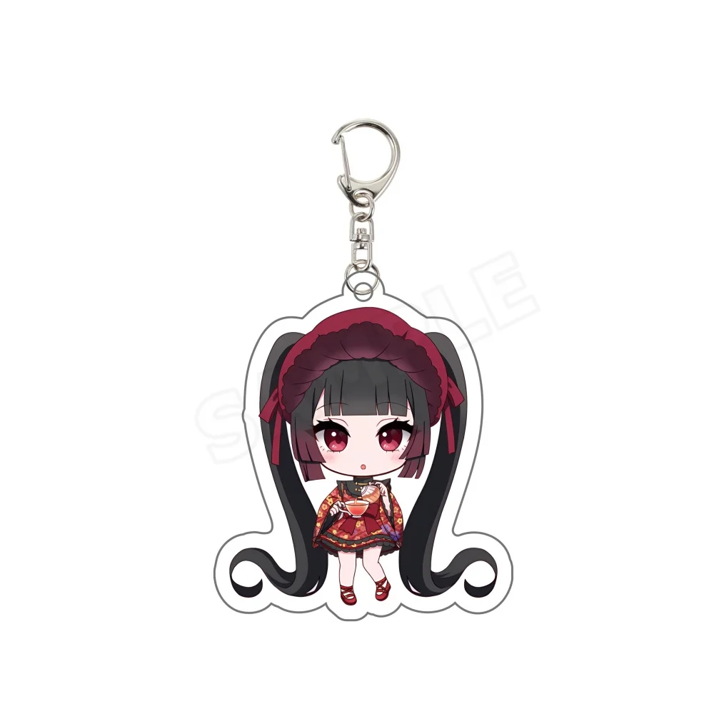 Hot Game Needy Girl Overdose Anime Figurs 6cm Acrylic Stand Cosplay Model Desk Decor keychain Gifts