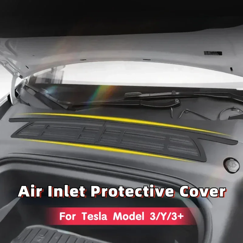 For Tesla Model 3/Y/3+ Insect-proof Net Front Trunk Air-conditioning Cover Intake Grille Clean Air Inlet Protective Accessories