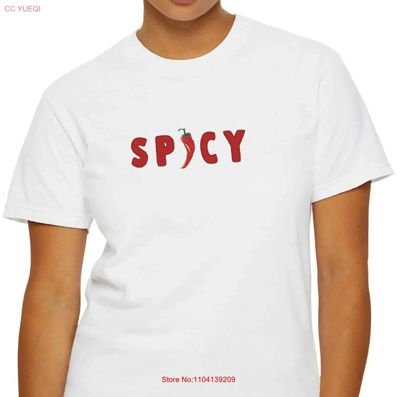 Spicy Chili Pepper Women T Shirt Print Bold Casual Baby Girl Top 90s Style Chilli Trend Summer vintage Washed fashion Stylish