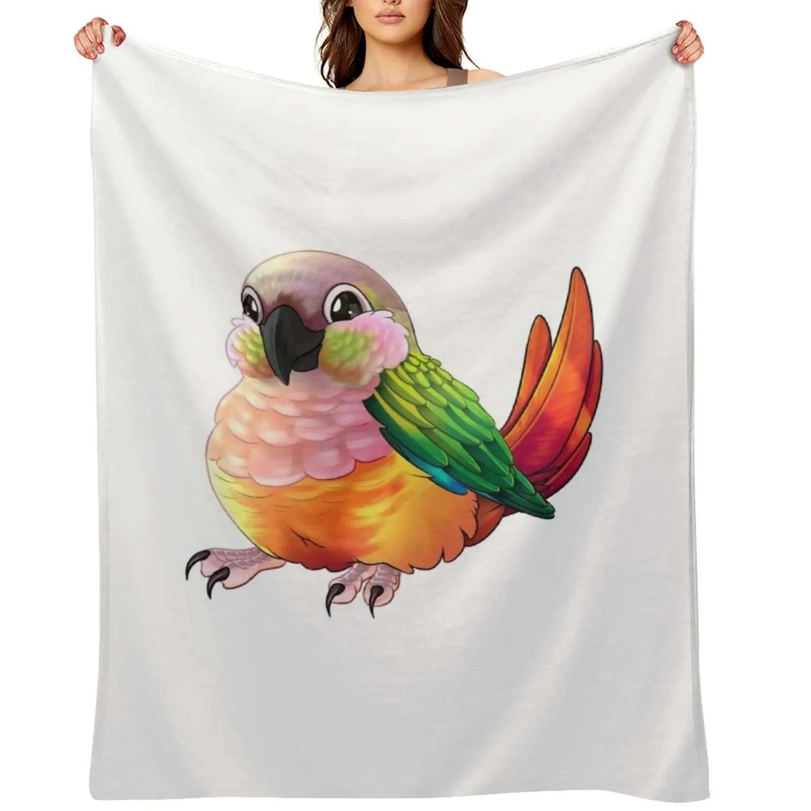 

Pineapple Green-cheek Conure Throw Blanket christmas decoration Cute Plaid Fashion Sofas Stuffeds Blankets