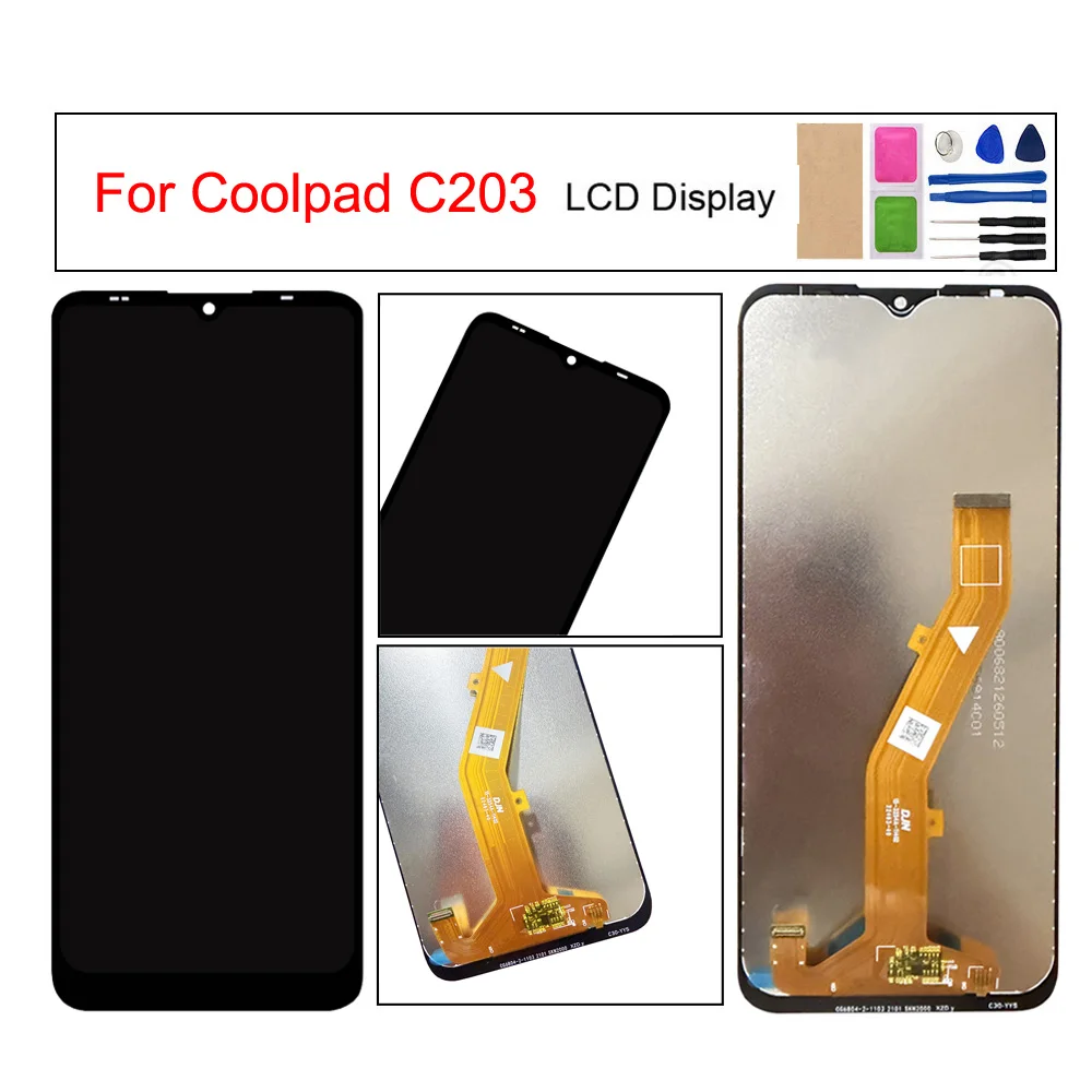 For Coolpad C203 LCD Display Touch Screen Digitizer Assembly Replacement for Broken Or Non-Responding Digitizers