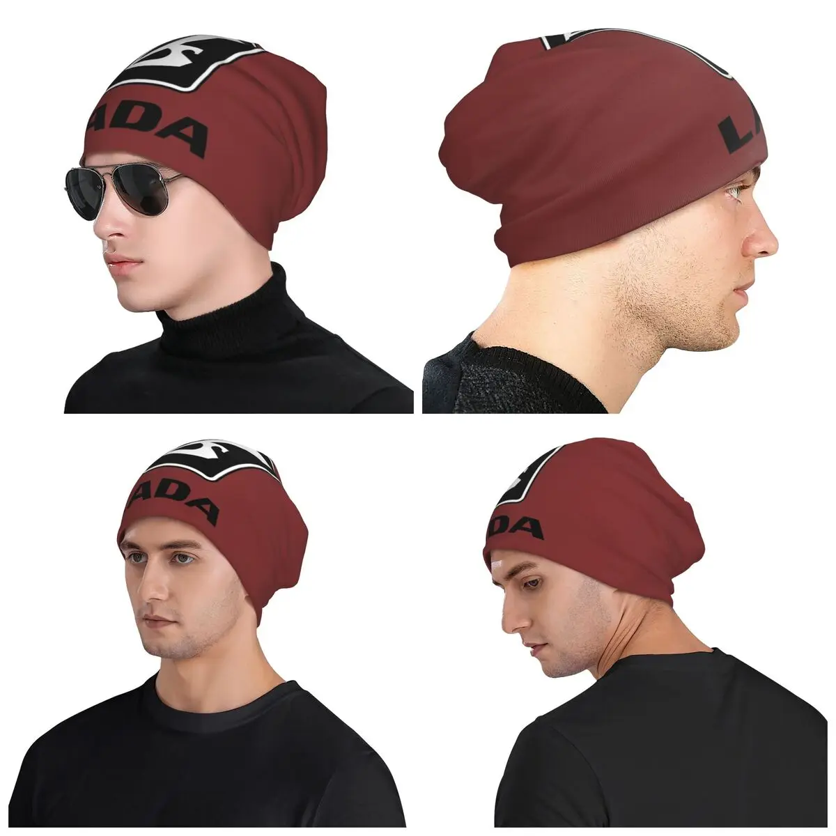 

Lada Logo 1980s (black) Men Women Adult Beanies Caps Knitted Bonnet Hat Warm Fashion Autumn Winter Outdoor Skullies Hats