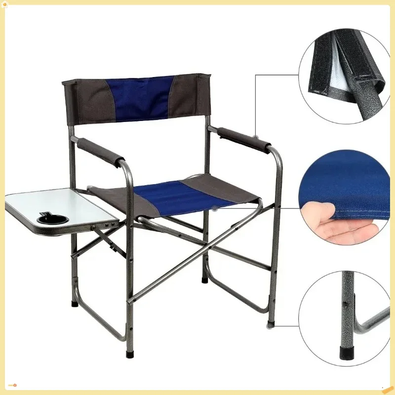 كراسي مدير، قابلة للطي، سبائك الصلب، أزرق/رمادي