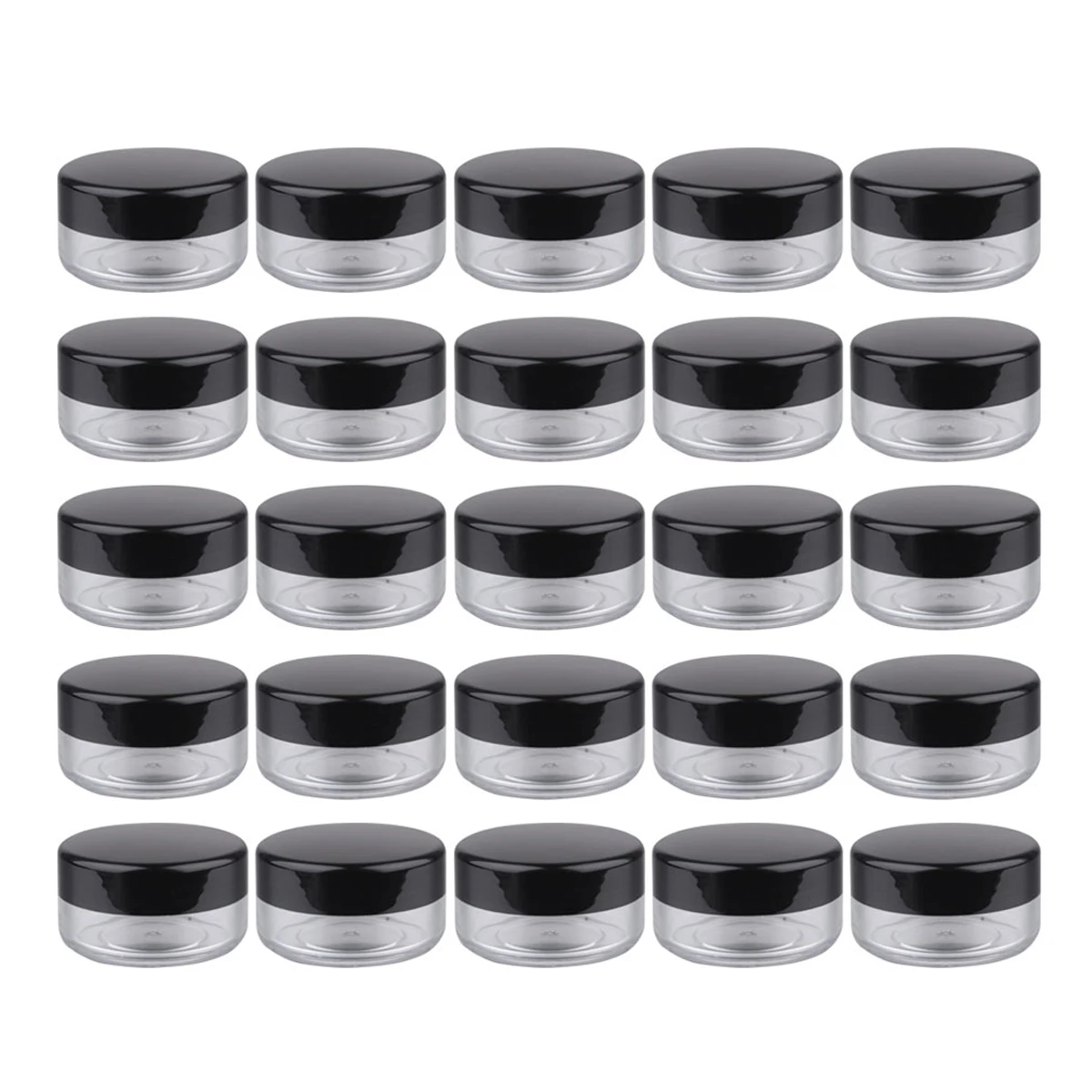 

25pcs Mini Bottle Travel Size Non Spill Cream For Travel Makeup Case Packaging Mini Cream Bottle Case Box