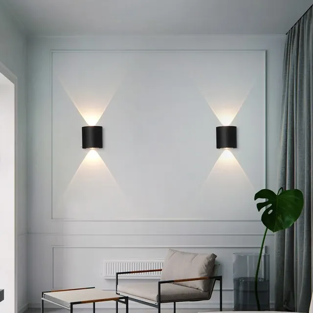 Oświetlenie ścienne LED Wodoodporne oświetlenie wewnętrzne IP65 AC86-265V 2w 4w do światła nocnego na schody ogrodowe