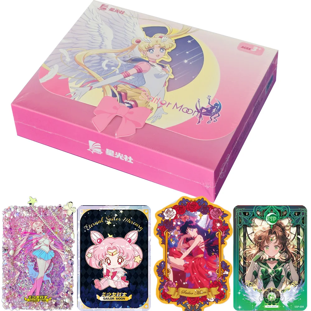 STAR Anime Sailor Moon Trading Collectible Card MR CP QR Rare Character Card Family Table Game Card Children Toys Christmas Gift