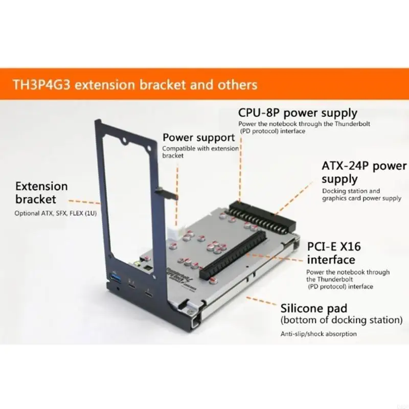 Computer Case- Chassis TH3P4G3 Thunderbolt-compatible Box Supports K92C