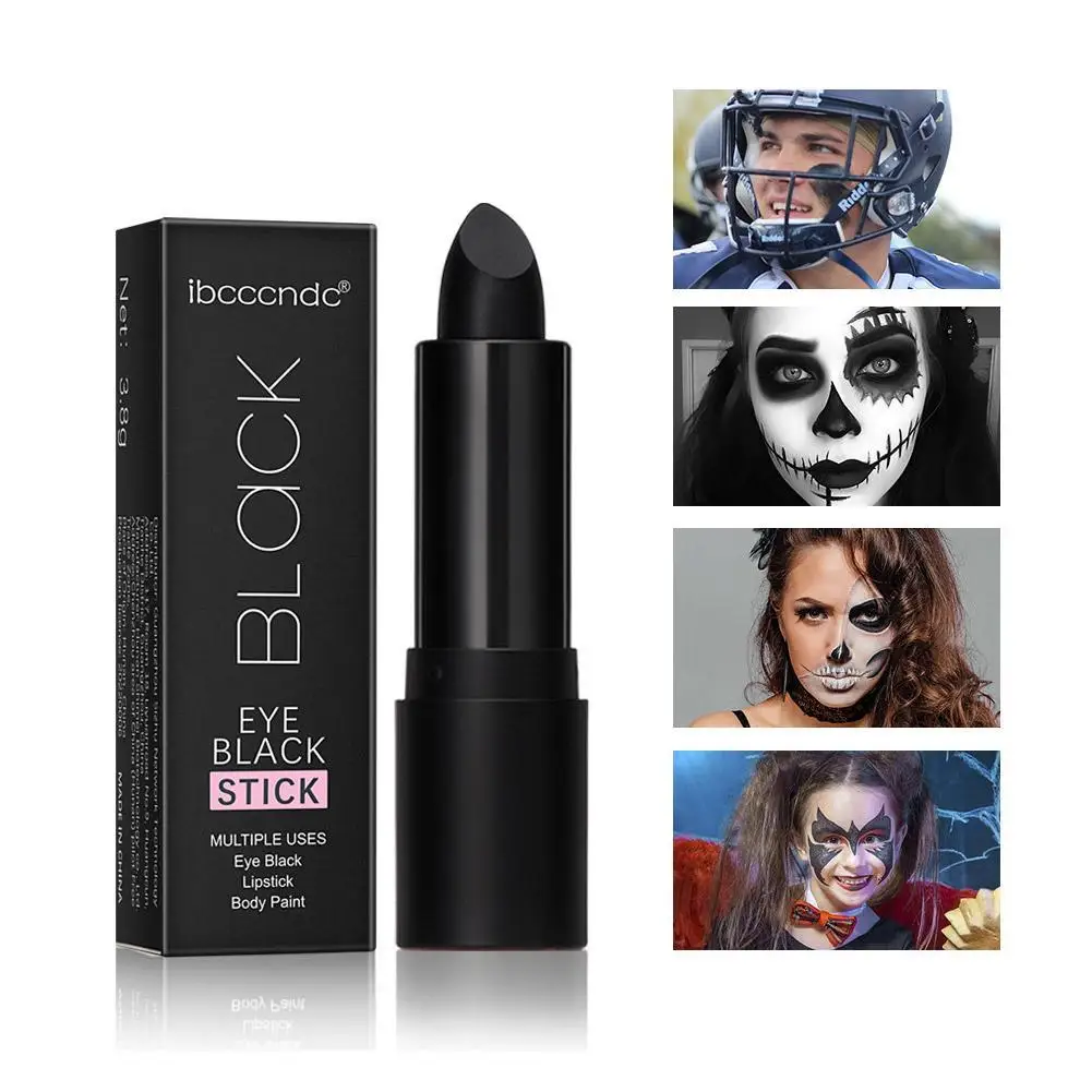 3 Colors Black Eyes Face Body Paint Stick Makeup Pen Safe Halloween Costume Party Sports Waterproof Baseball Maquiagem No Toxic