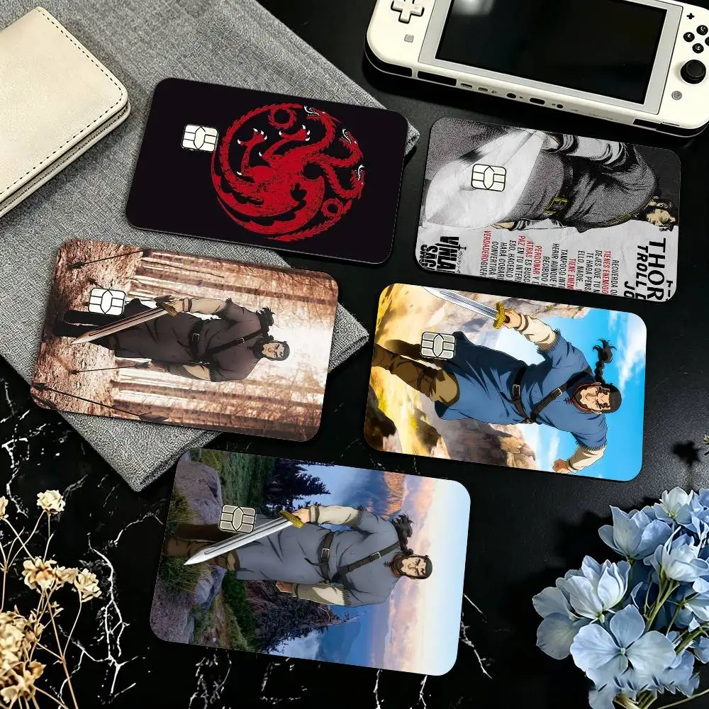 Anime T-Thors Snorresson  Credit Card HD Stickers Game Card Decal Small Chip Waterproof Sticker Gift