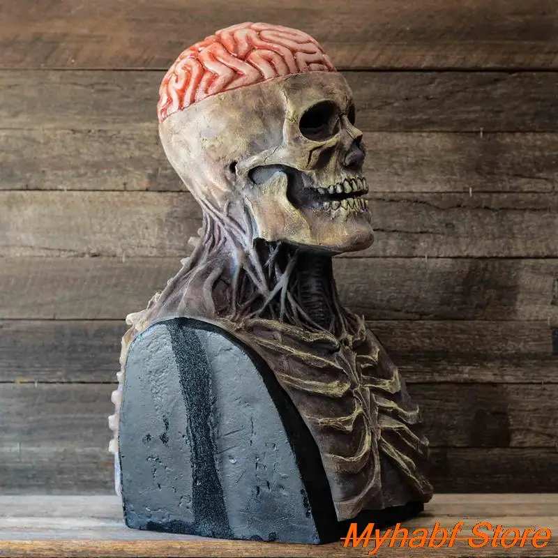 Halloween szkielet z horroru maska na głowę 3D na całą głowę maska czaszki szkielet kask lateks straszna maska Halloween maskarada rekwizyty prezent