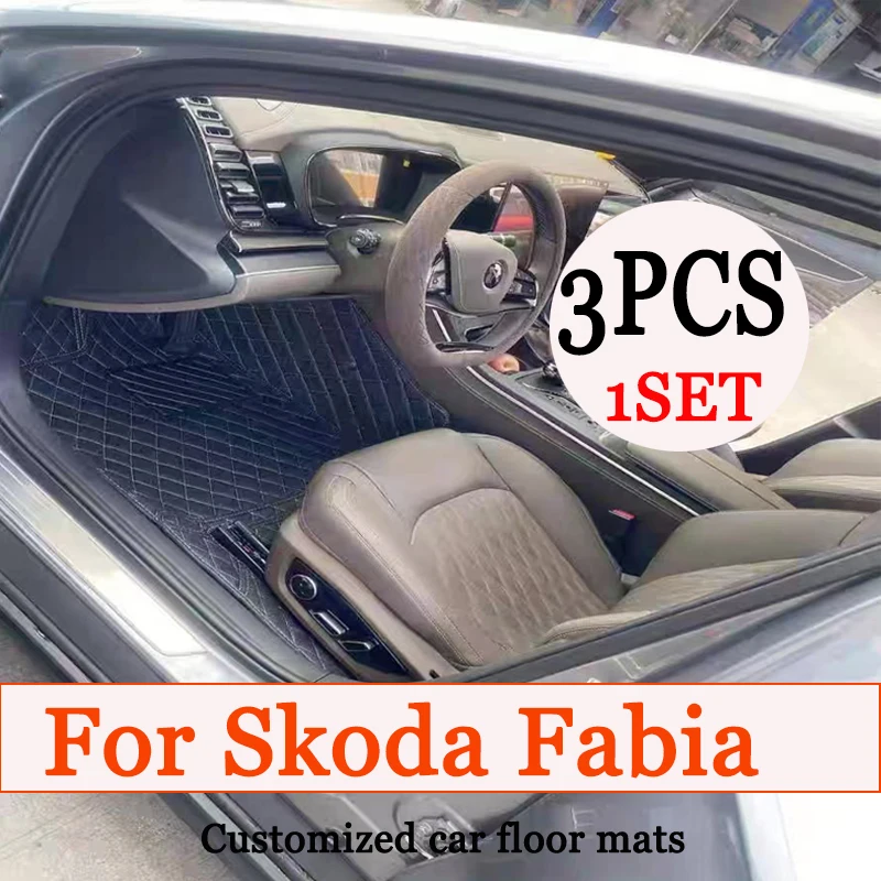 

Автомобильные коврики для Skoda Fabia 5J MG MK2 2007 ~ 2014 Авто ковры Коврики Кожаный напольный коврик Водонепроницаемая накладка Внутренние детали Автомобильные аксессуары