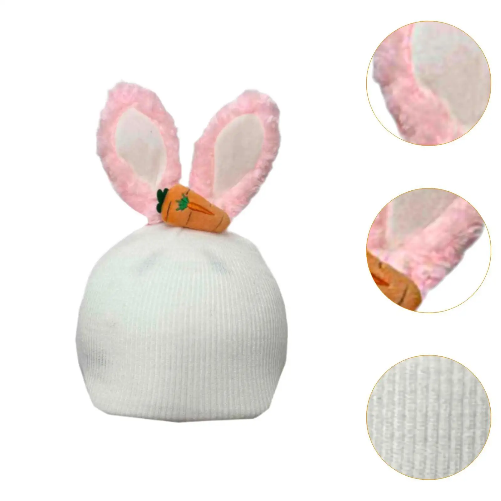 Copri casco da sci da neve con orecchie da coniglio Elegante regalo di compleanno per cartoni animati Comodo berretto lavorato a maglia Novità Decorazione per casco divertente portatile