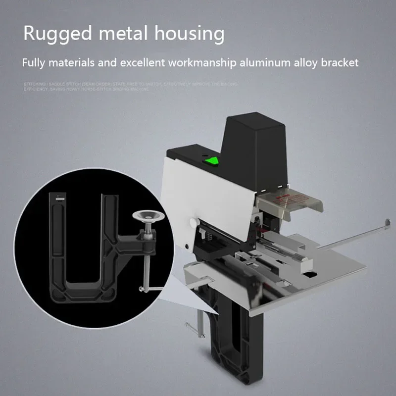 Electric A3 Flat/Saddle Stapler Stapler Is Suitable for Universal 6mm 8mm Stapler Paper Book Binding Machine ST-100 800W