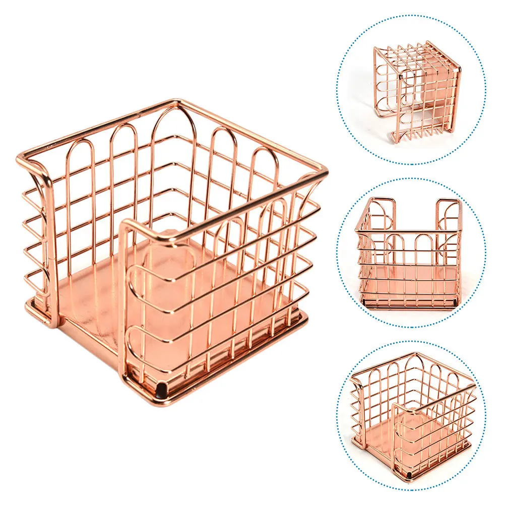 1 قطعة حامل قلم إبداعي صندوق بطاقات الاسم ارتفع الذهب الحديد منظم سطح المكتب لمكتب المنزل صندوق تخزين معدني المنزلية العملية