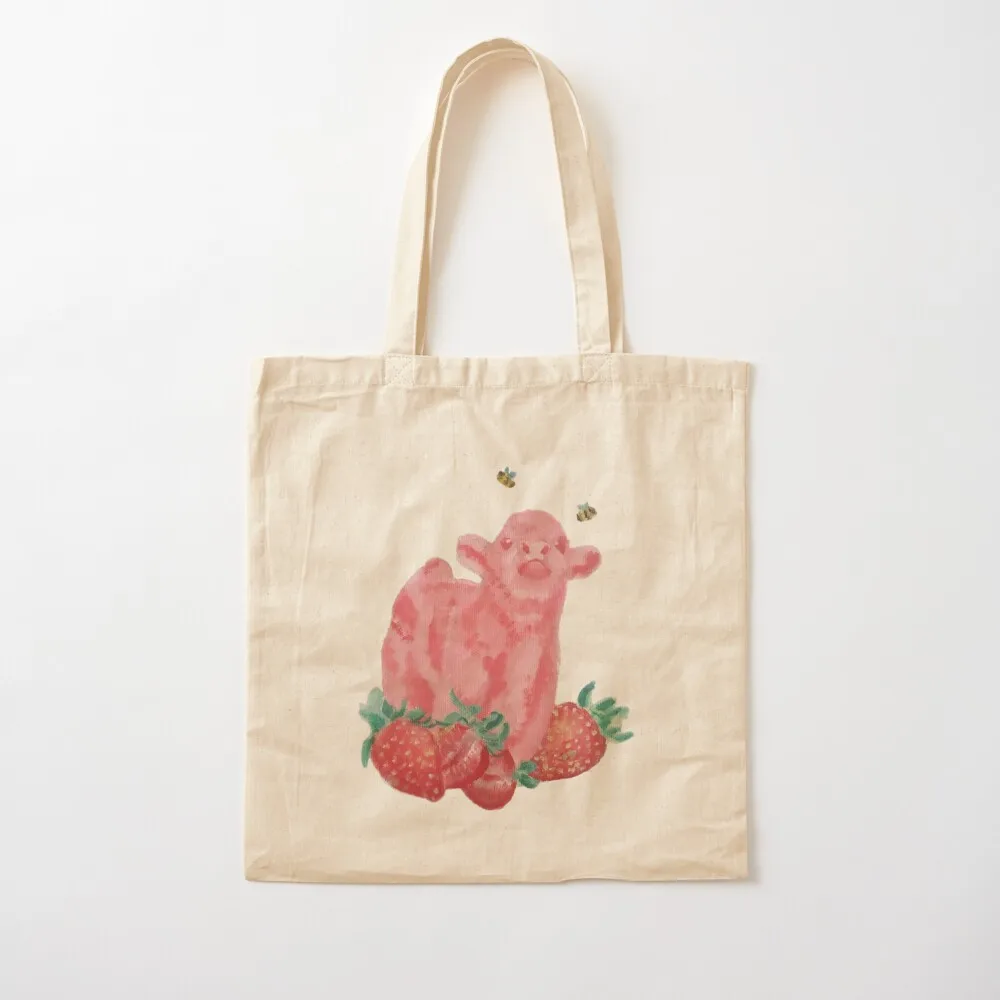 Everything Else Strawberry Cow Tote Bag shopping cart bags ecological bags Candy bags custom