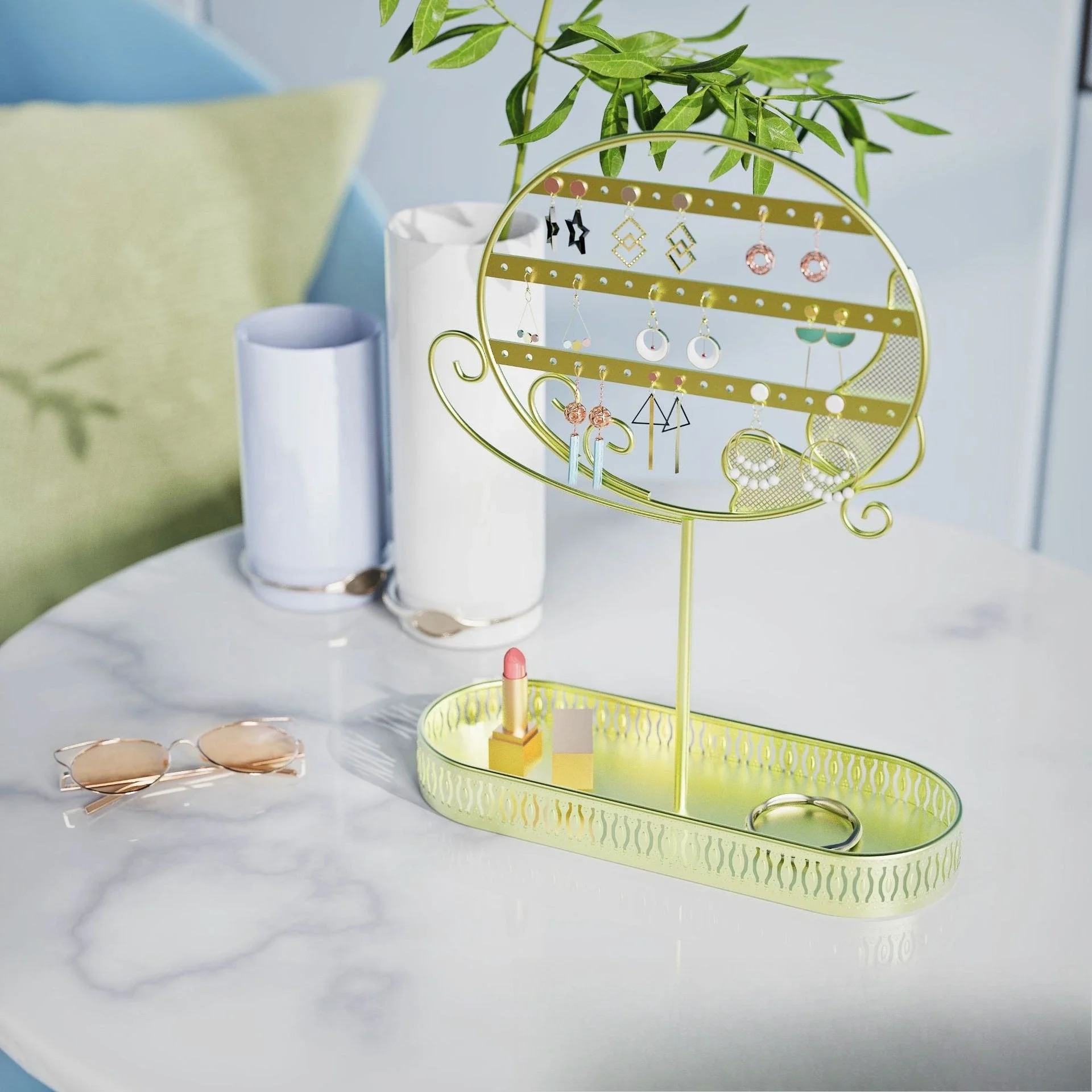 Necklace jewelry storage rack, stud earrings rack, jewelry rack.