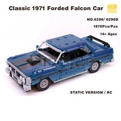 MOC-6296 Classic Car Model With PDF Drawings Building Blocks Bricks Kids DIY Toys Birthday Christmas Gifts