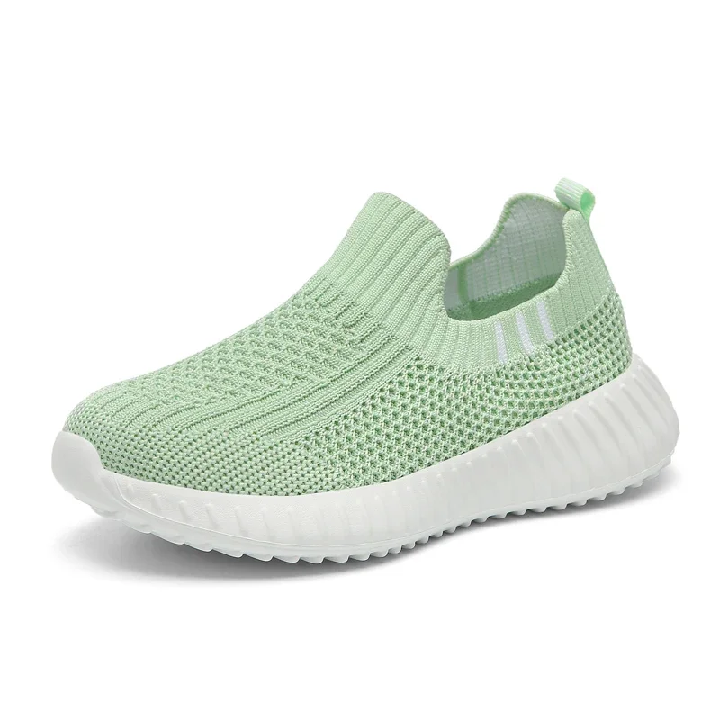 NONE Kinder Schuhe Jungen Laufschuhe Sport Schuhe Kinder Socken Turnschuhe Große Mädchen Atmungsaktive Mesh Schule Schuh Weiche Sohle Casual Walking Tenis 4