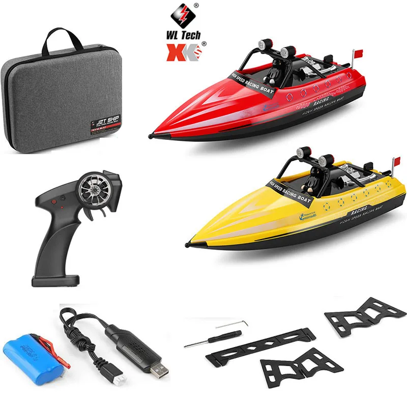 

WL917 RC Jet Boat with Remote Control Water Jet Thruster High Speed RC Racing Boat Electric Radio Remote Control Speedboat Gift