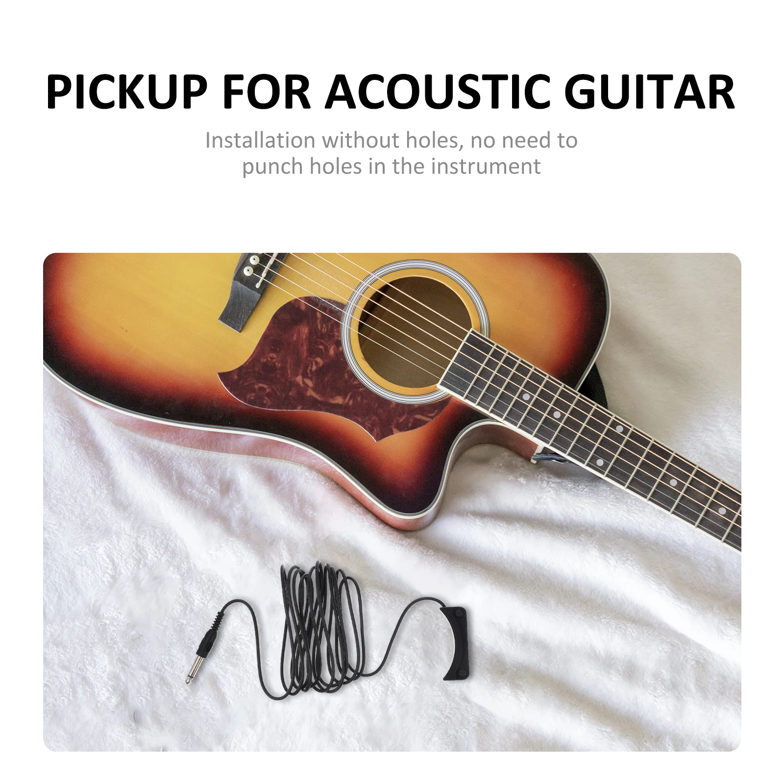 

Guitar Pickups for Folk Accessory Contacts Modified Transducer Sound Musical Instrument Bass Accessories