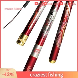 Amazon Carbon 19-Tone Taiwan Fishing Rod 8H/10H Two Kinds of Hardness Super Light Hard Flying Knock Fishing Rod Black Pit Carp R