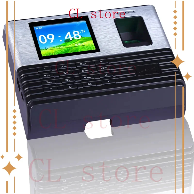 Fingerprint time attendance fingerprint ID card password recognition large capacity attendance power outage available+backup pow