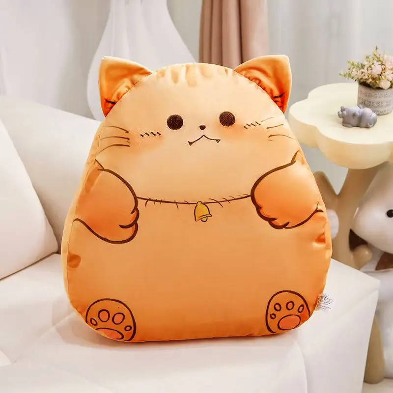 

Chubby Cat Pillow Plush Toy 38/48cm Simulation round Eyed Cartoon Anime Cute Cushion Home Decoration for Children's Room