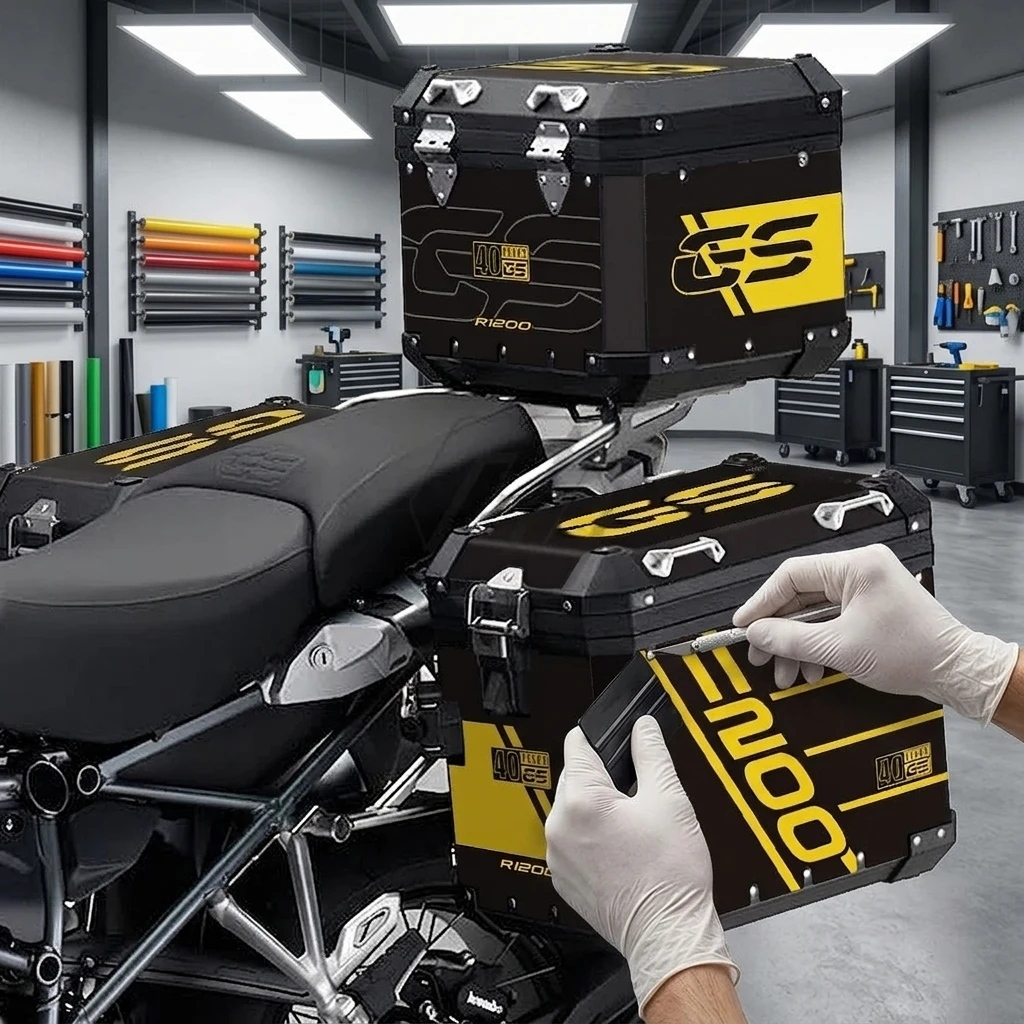 

For BMW 40 GS Panniers Aluminum Box R1200GS Adventure 2004-2021 Motorcycle Reflective Sticker