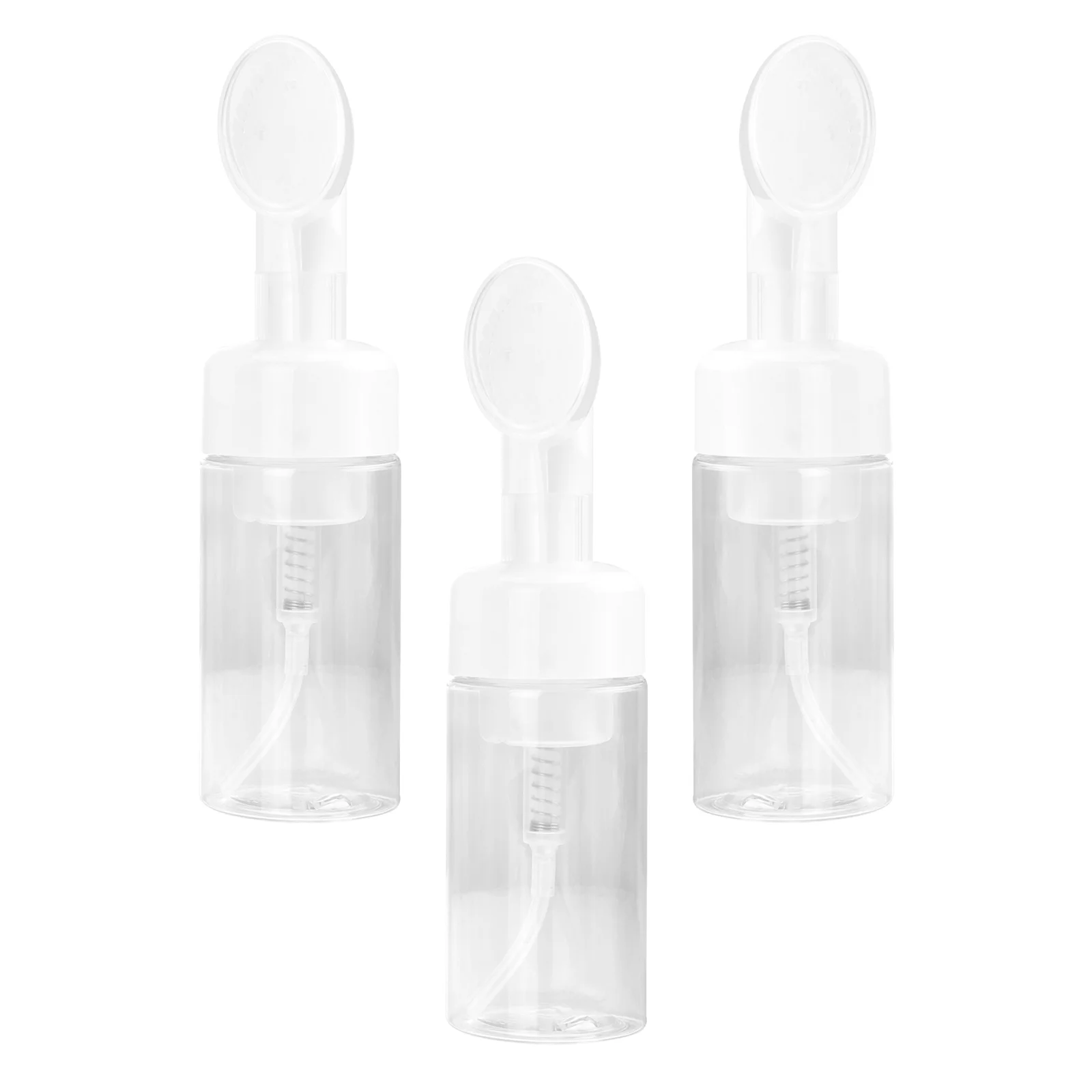 

3 Pcs Portable Bottled Travel Hand Soap Dispenser Simply Syrup Pump Plastic Pet Cosmetics Foaming