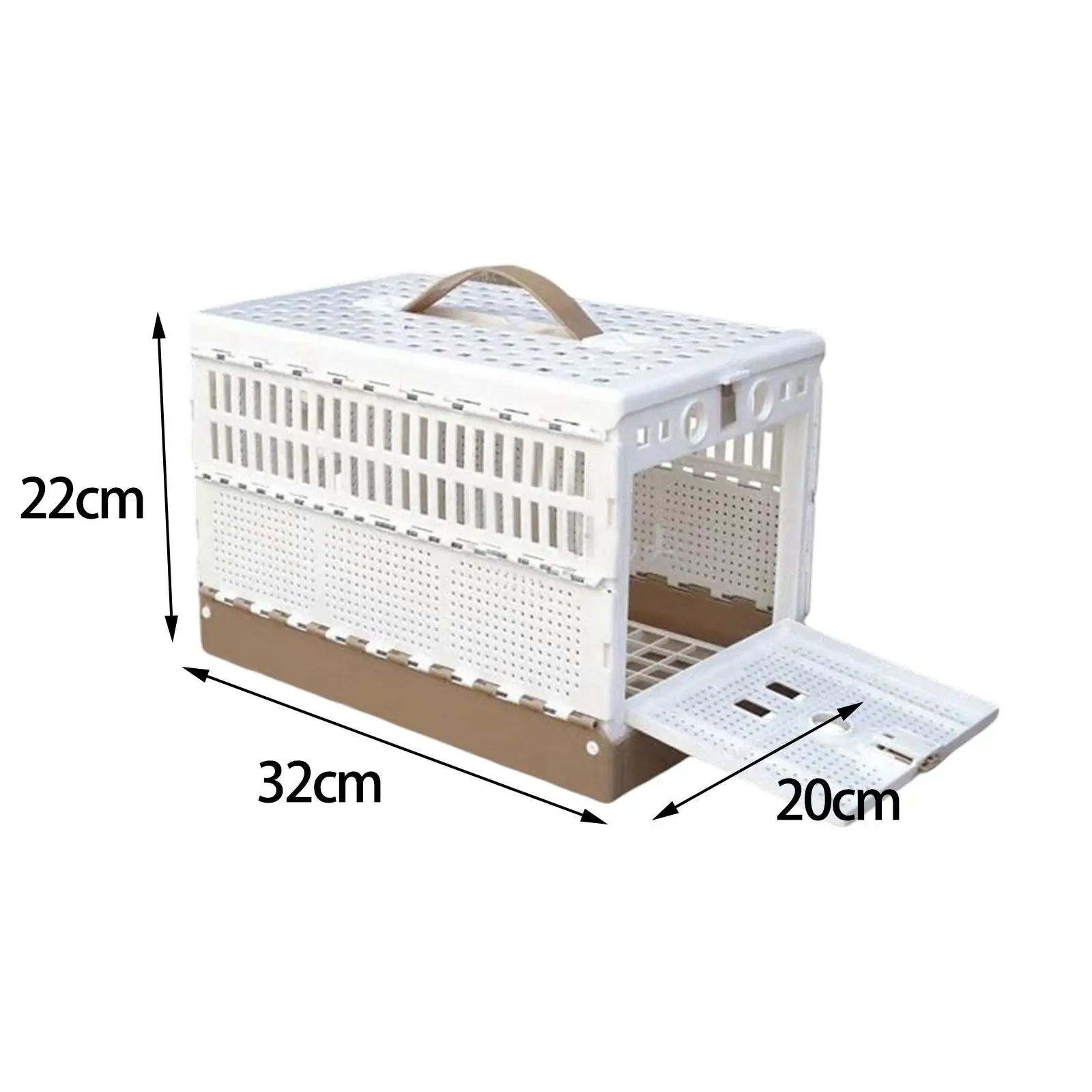 Plastic Pigeon Training Cage for Flying Exercise and Competition Transport Carrier Foldable with Easy Clean Design
