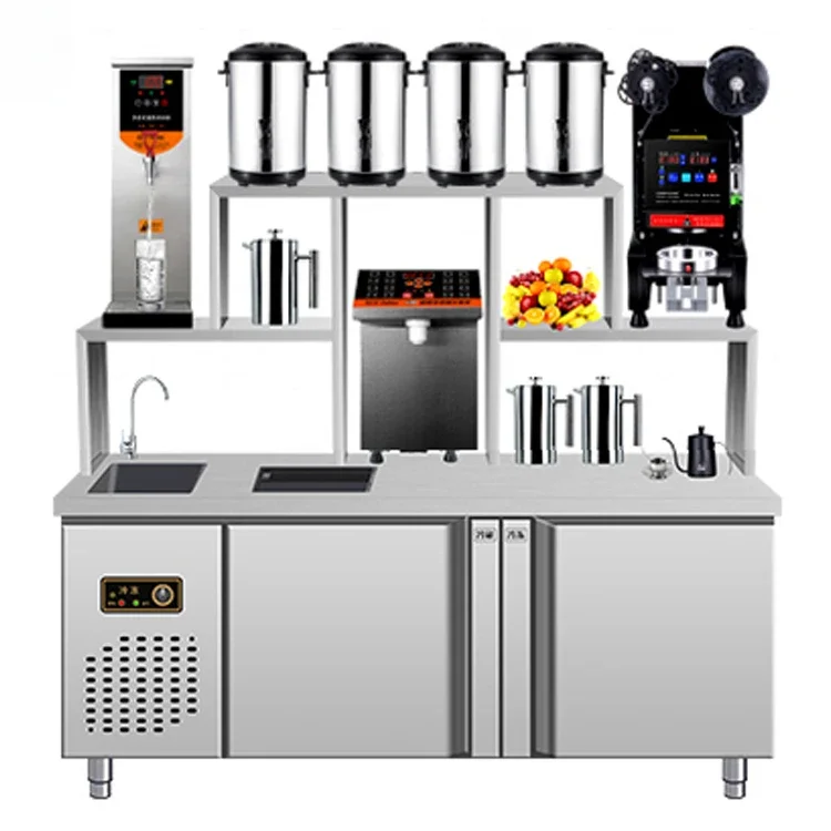 

y Bubble Tea Equipment Bubble Tea Counter Stainless Steel