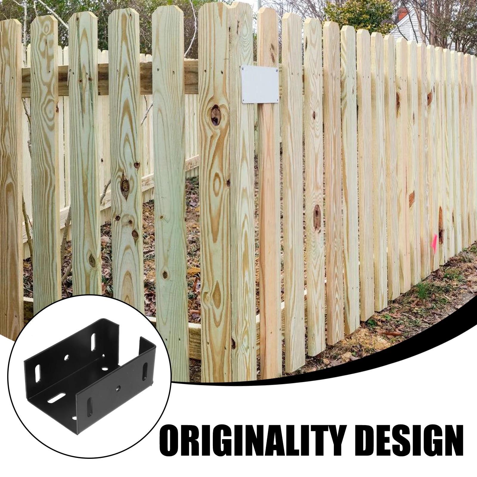 

Heavy Duty Fence Bracket Handrail Railing Connector For Wood Vinyl Rail Panel Post Mounting Brackets Durable Steel Easy Install
