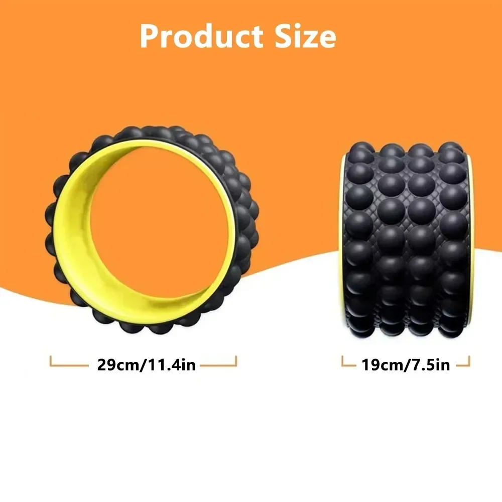 Physical Exercise and Waist Muscle Relaxer Yoga Assist WheelPregnancy Movement Yoga Abdominal Wheel Yoga Wheel Fitness Device