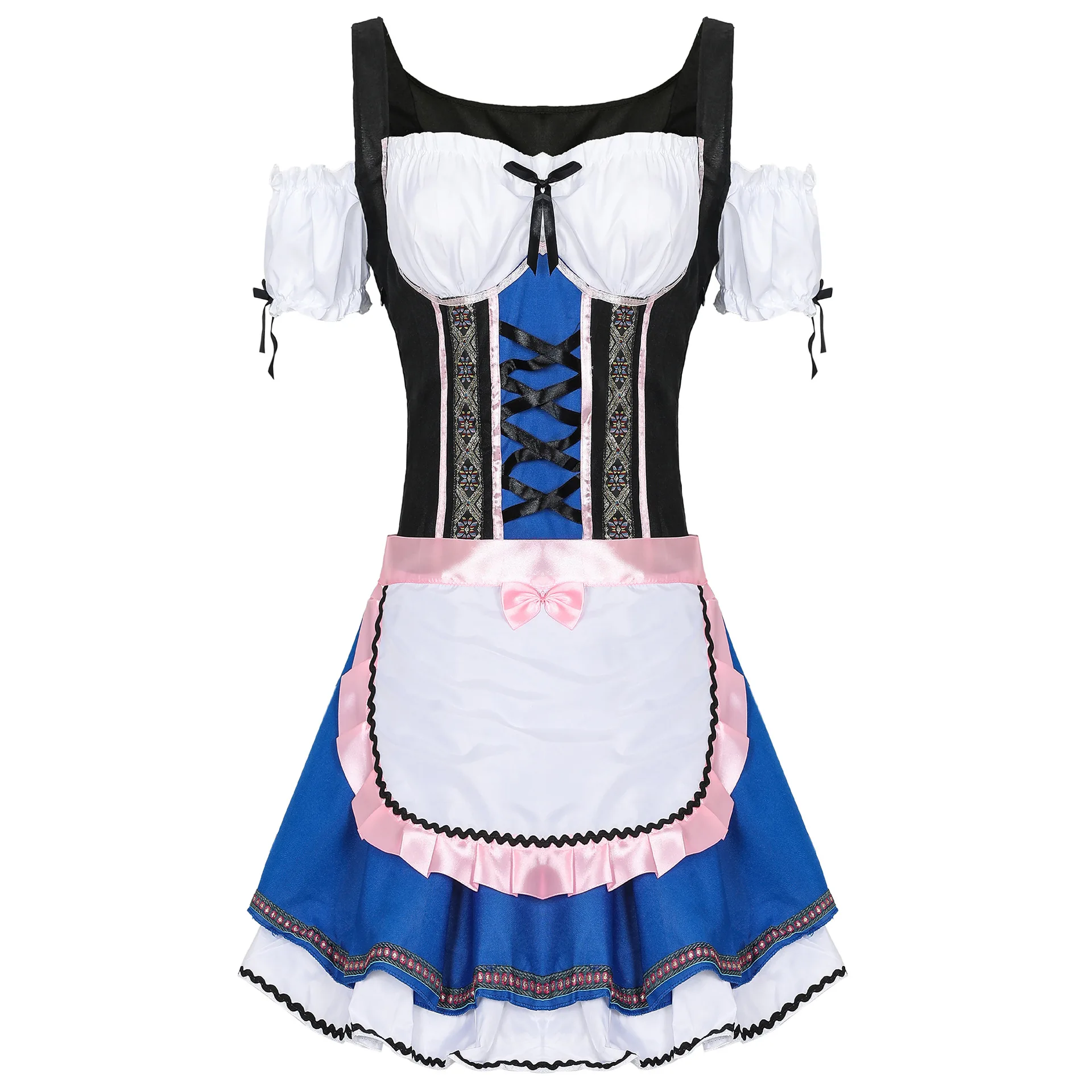 Sexy Beer Girls Dress Women\'s Fraulein Clubs Waitress Costumes Oktoberfest Cosplay Bavarian Costume For Fancy Party