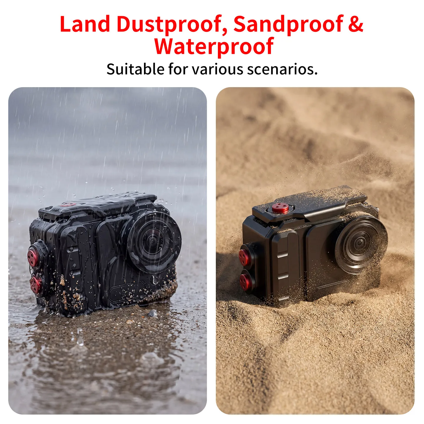 Multi-Erweiterungs-Aluminium-Tauchgehäuse für Insta360 Go Ultra Action-Kamera Magnetischer Schnellverschluss für Unterwasser-Fotografie – Detail 10