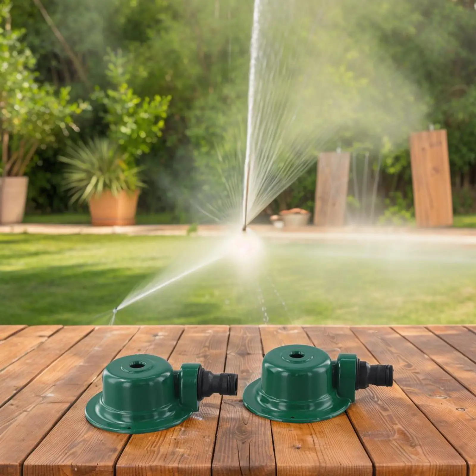 

360 Degree Lawn Sprinkler Water Sprayer 360 Degree Coverage Garden Irrigation System Easy Setup Efficient Water Coverage